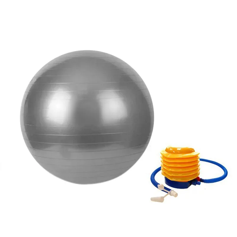 Gymnastikball 85 cm grau mit Pumpe