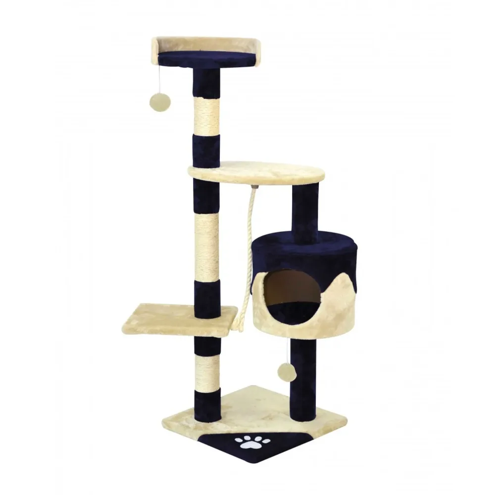 Katzenbaum BAGHIRA 112 cm blau/beige
