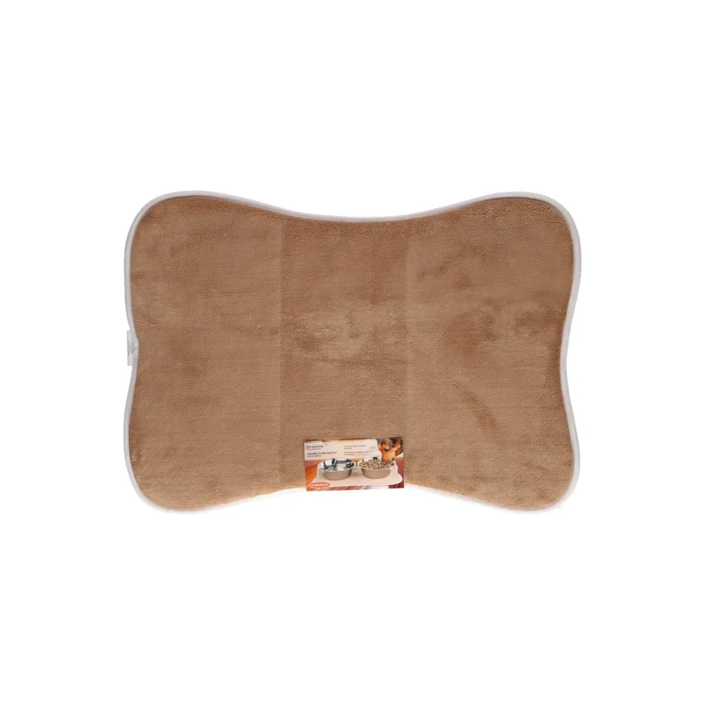 Futternapf Unterlage 50 x 35 cm braun
