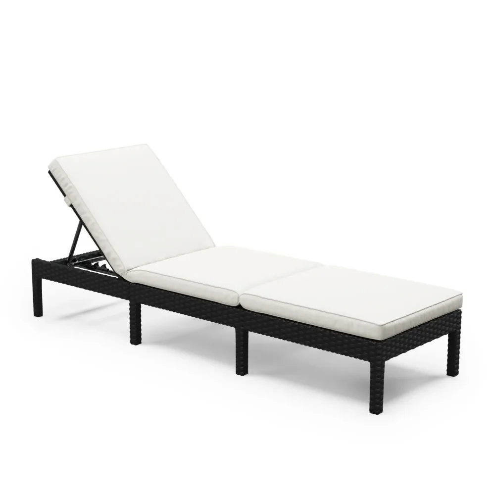 Liegestuhl Rattan COSI schwarz