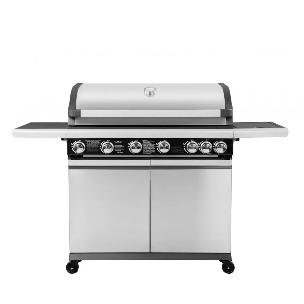 Gasgrill BBQ 6+1 Brenner