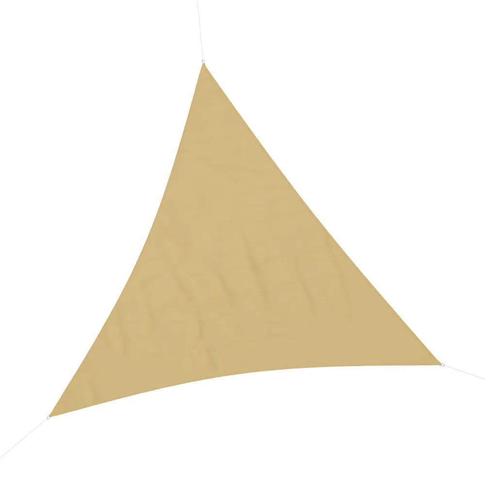 Sonnensegel Polyester Dreieck 3 x 3 x 3 m beige