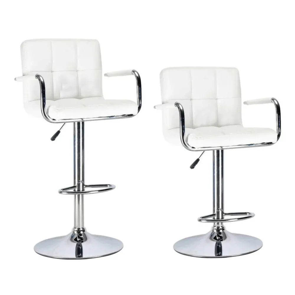 Barhocker LUISA 2er Set weiss