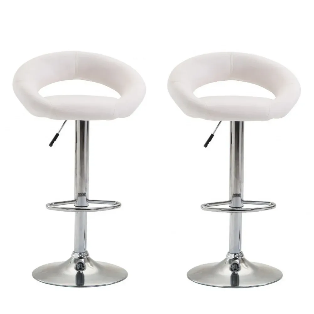 Barhocker WANDA 2er Set weiss