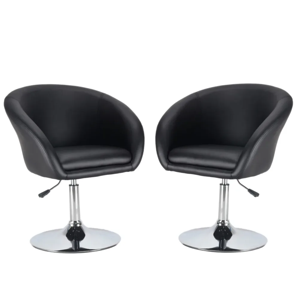 Clubsessel 2er Set schwarz