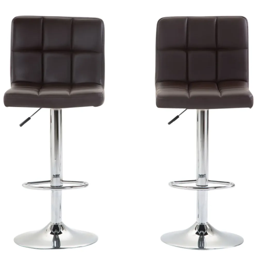 Barhocker LIMA 2er Set braun