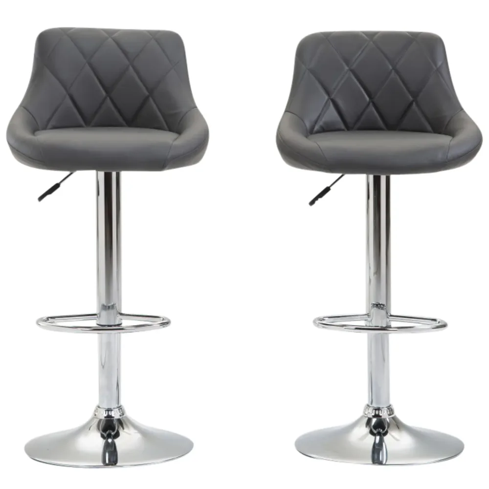 Barhocker JASPER 2er Set anthrazit