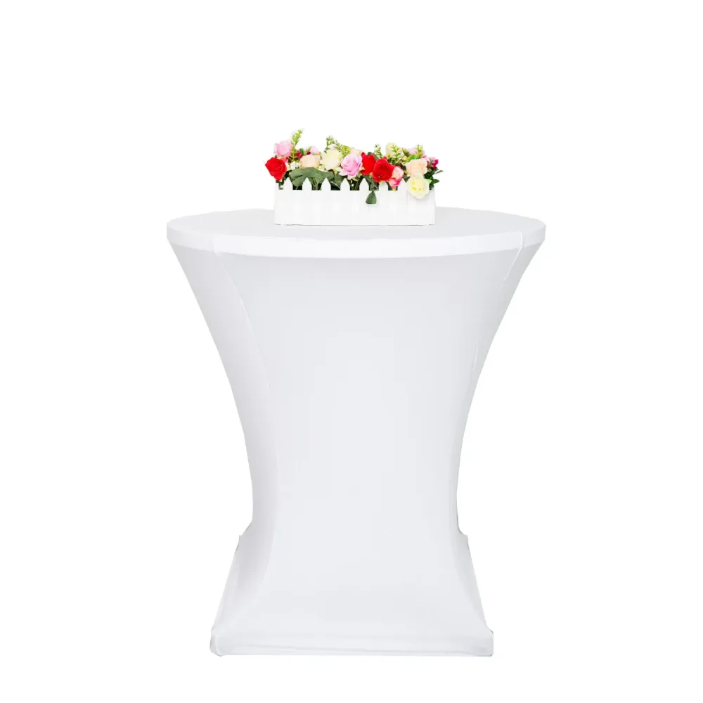Tischdecke für Bistrotische 60 - 65 cm weiss