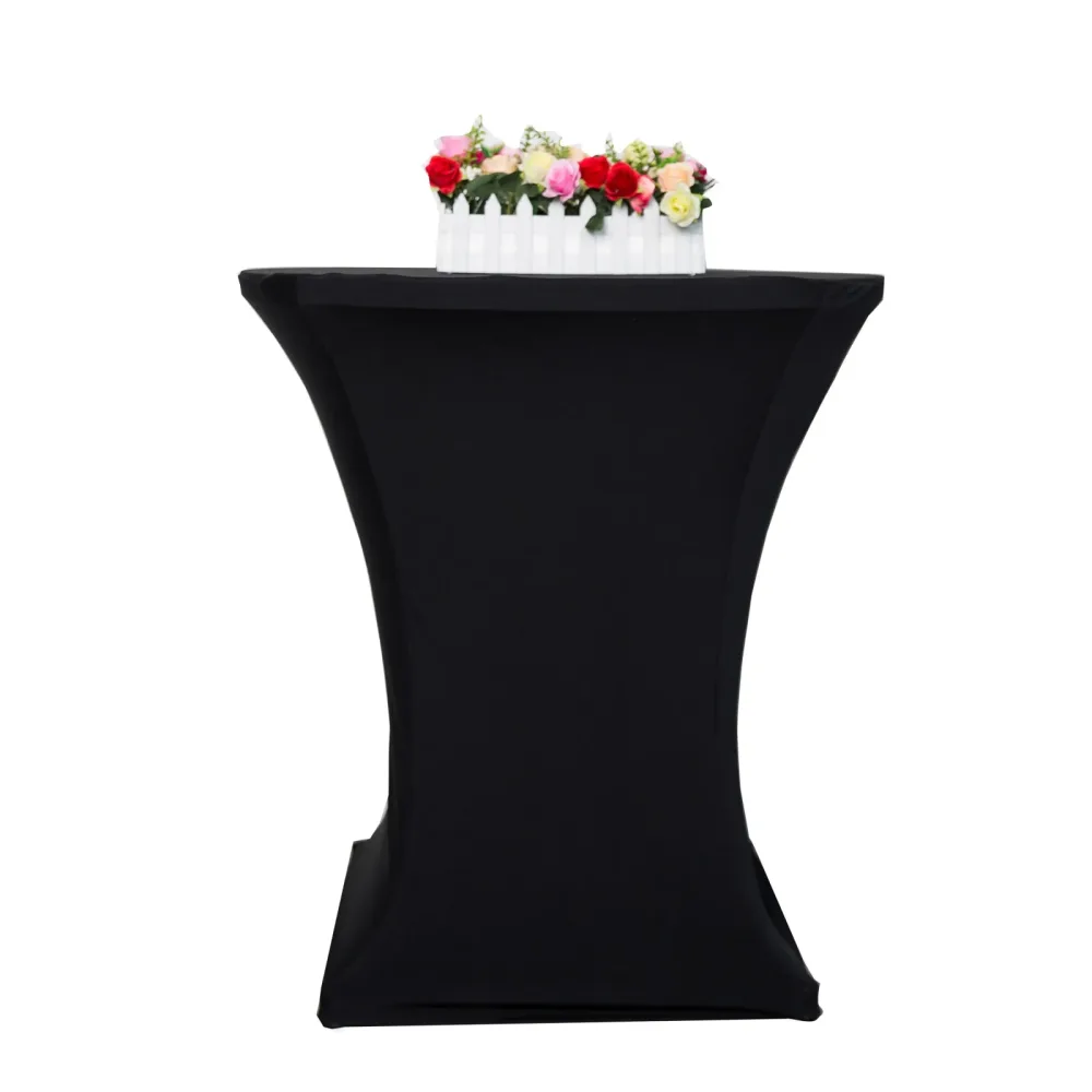 Tischdecke für Bistrotische 70 - 75 cm schwarz