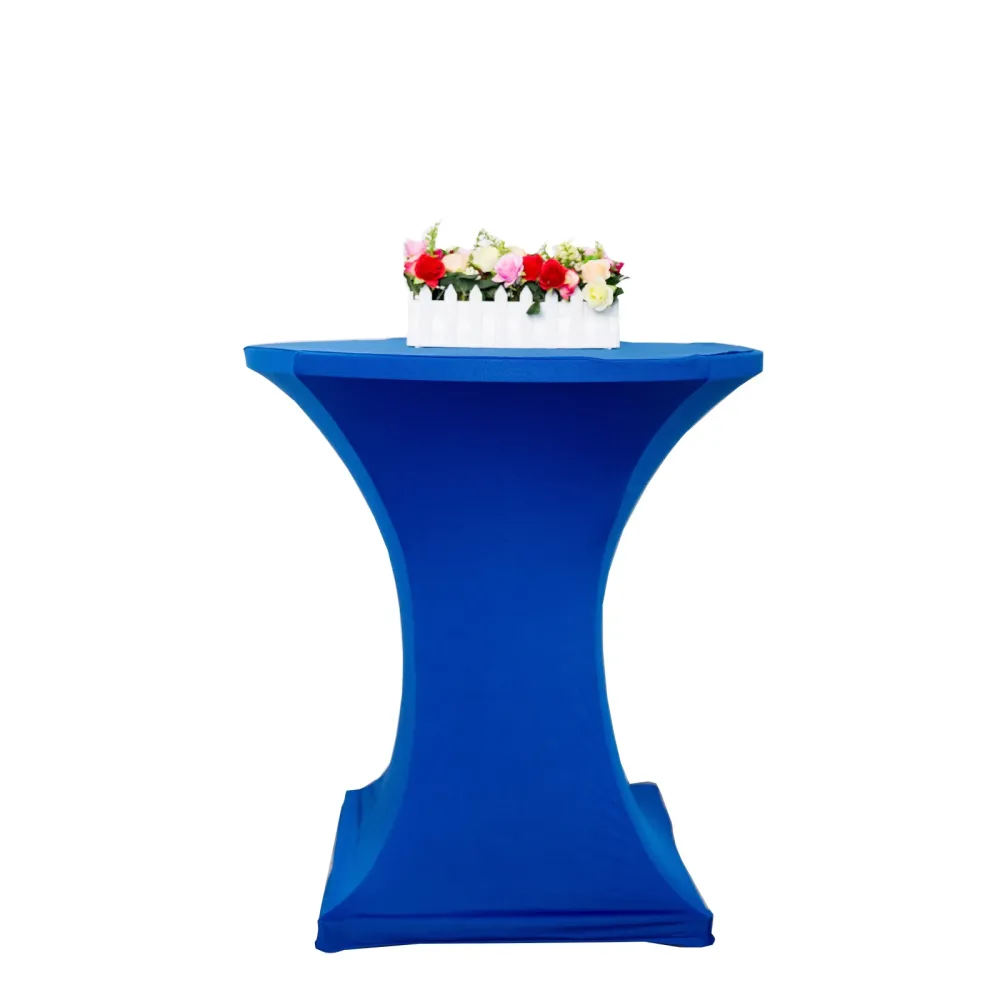 Tischdecke für Bistrotische 60 - 65 cm blau