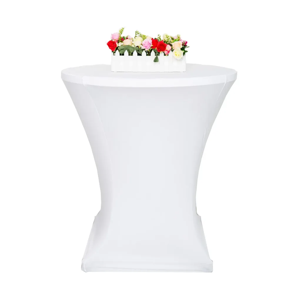 Tischdecke für Bistrotische 70 - 75 cm weiss