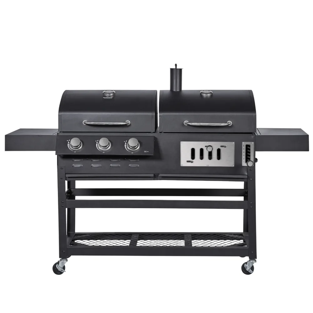 Kombigrill Gas und Holzkohle