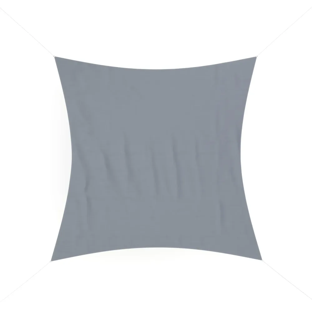 Sonnensegel Quadrat 3 x 3 m grau
