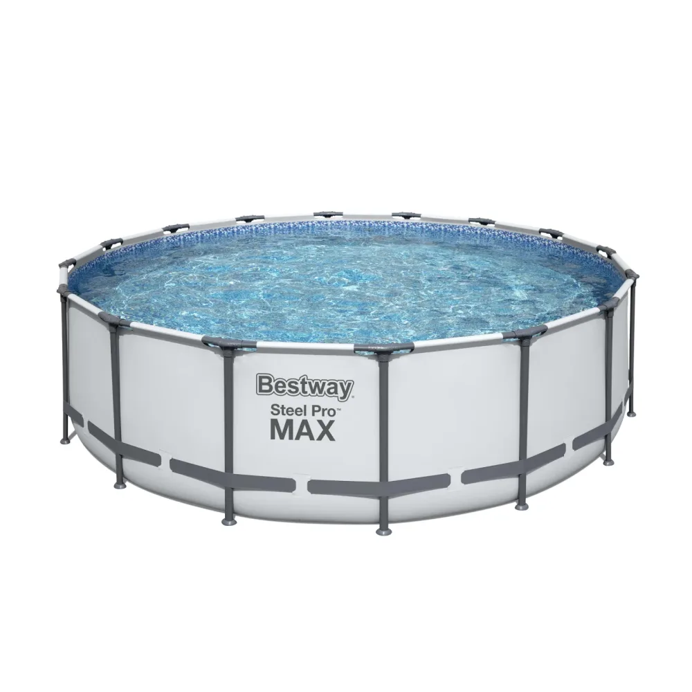 Bestway Pool Komplett-Set hellgrau 488 x 122 cm