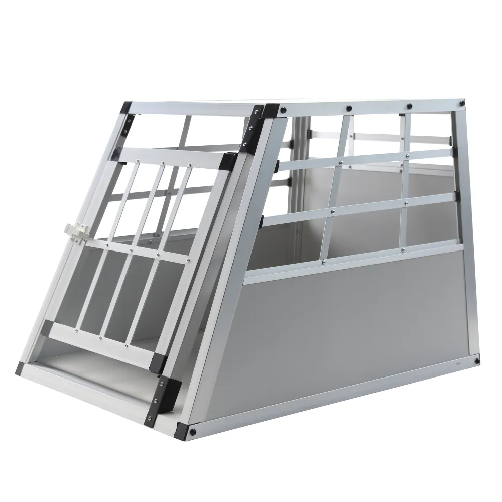 Hundebox Alu S grau