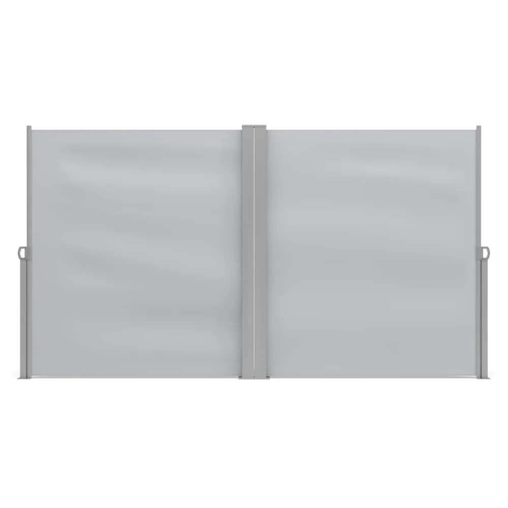 Doppelseitenmarkise VIA 160 x 800 cm grau