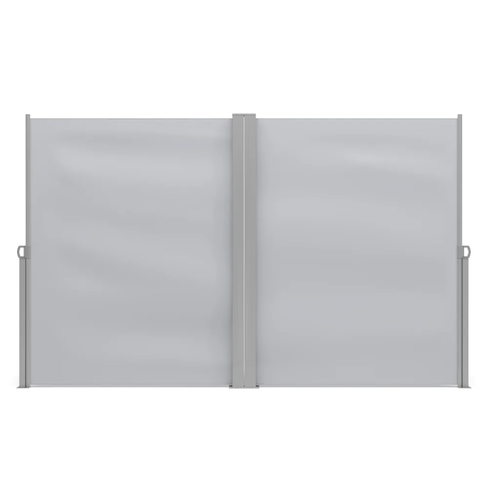 Doppelseitenmarkise VIA 180 x 800 cm grau