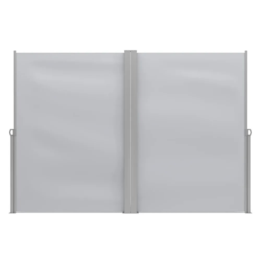 Doppelseitenmarkise VIA 200 x 800 cm grau