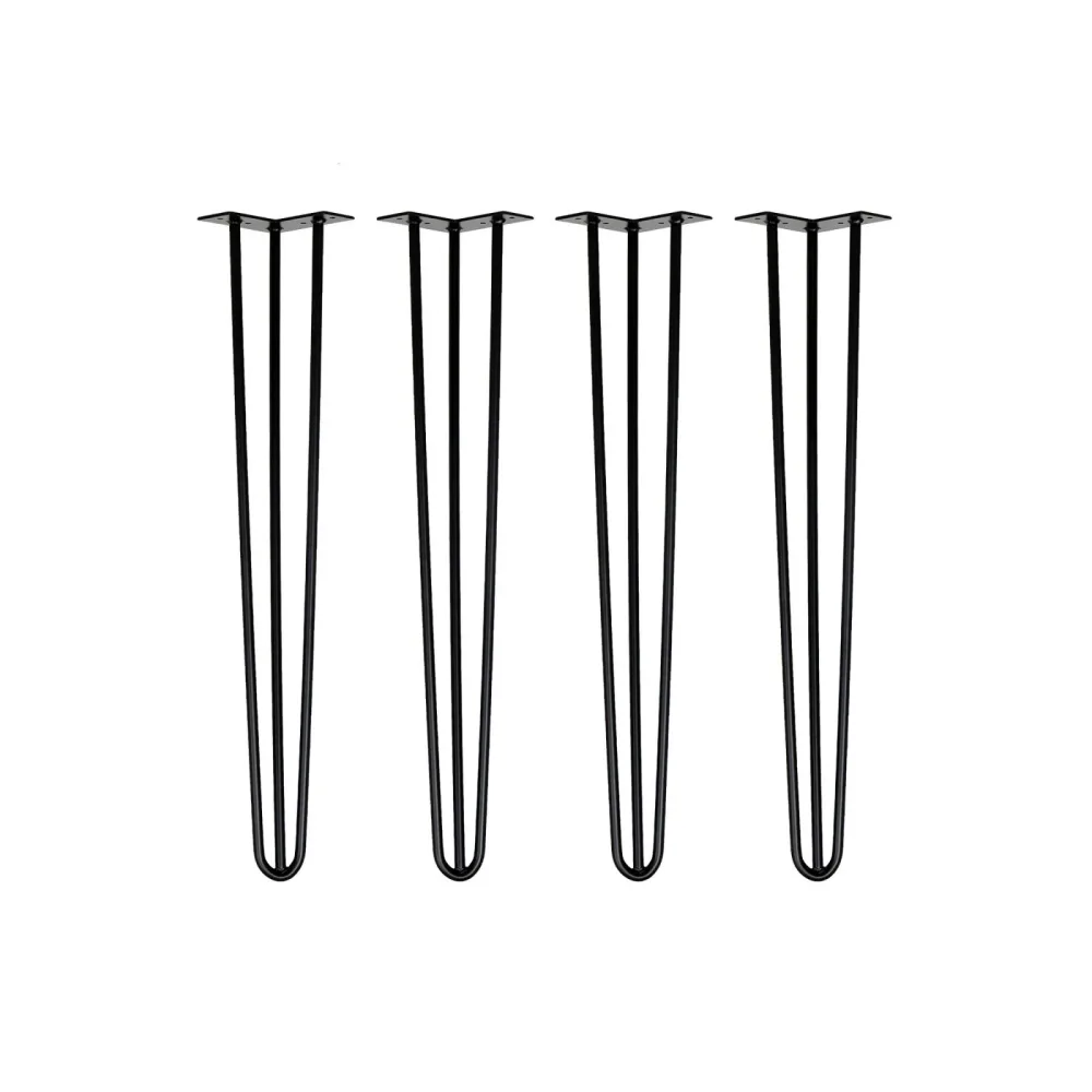 Tischbeine Hairpin 71 cm schwarz 4er Set