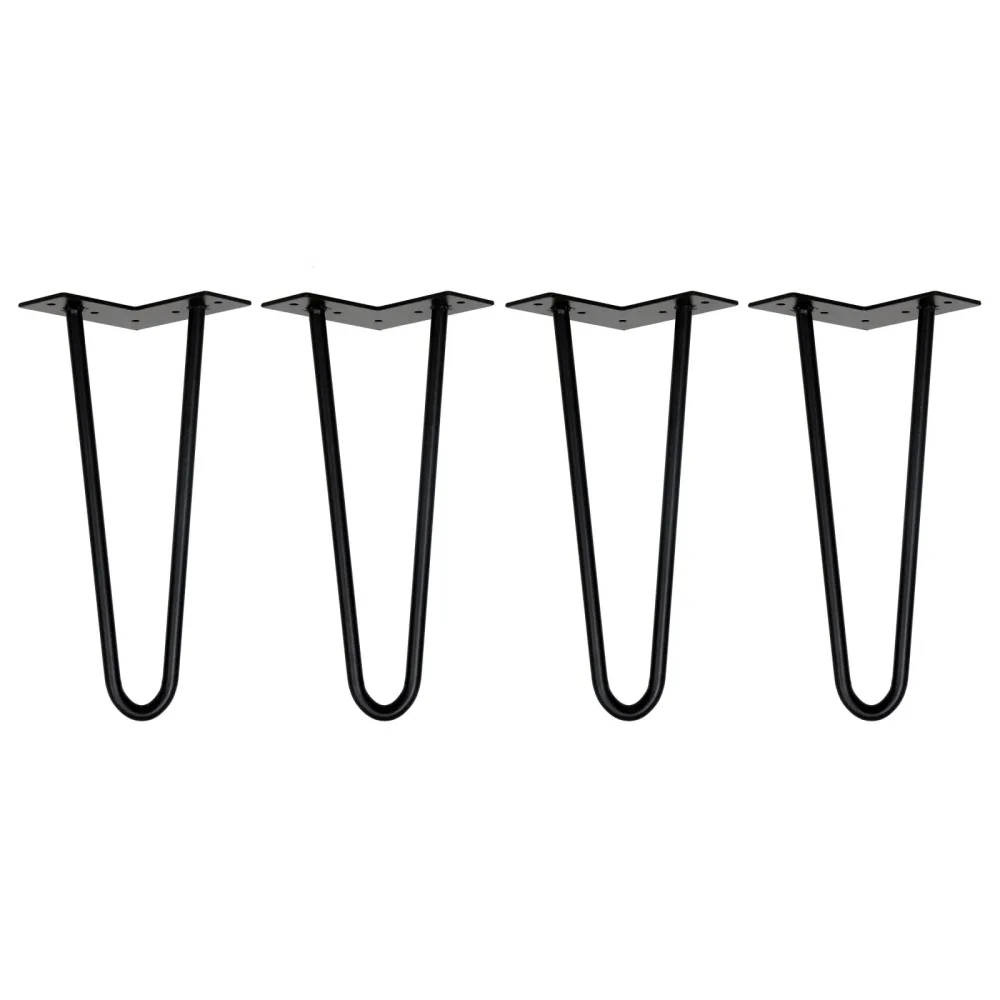 Tischbeine Hairpin 30 cm schwarz 4er Set