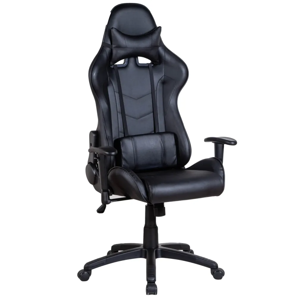 Gamingstuhl Bürostuhl Leder LIMITLESS schwarz