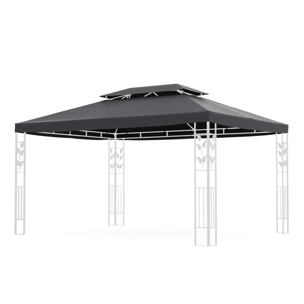 Dach Gartenpavillon ZEN 4 x 3 m anthrazit