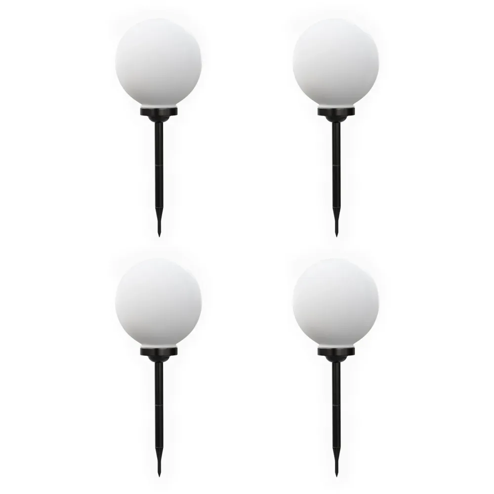 LED Solarlampe rund 25 cm 4er Set