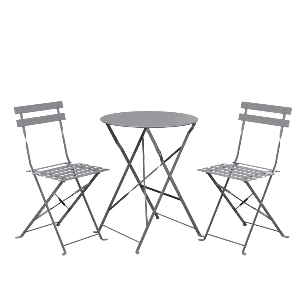 Bistroset 3-teilig grau