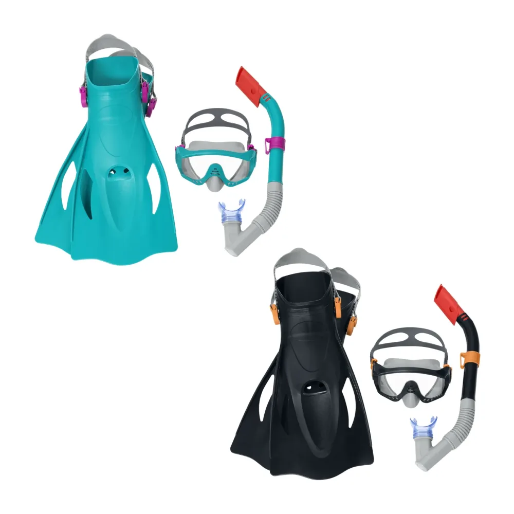 Schnorchel Set mit Flossen Spark Wave Grösse 41 - 46