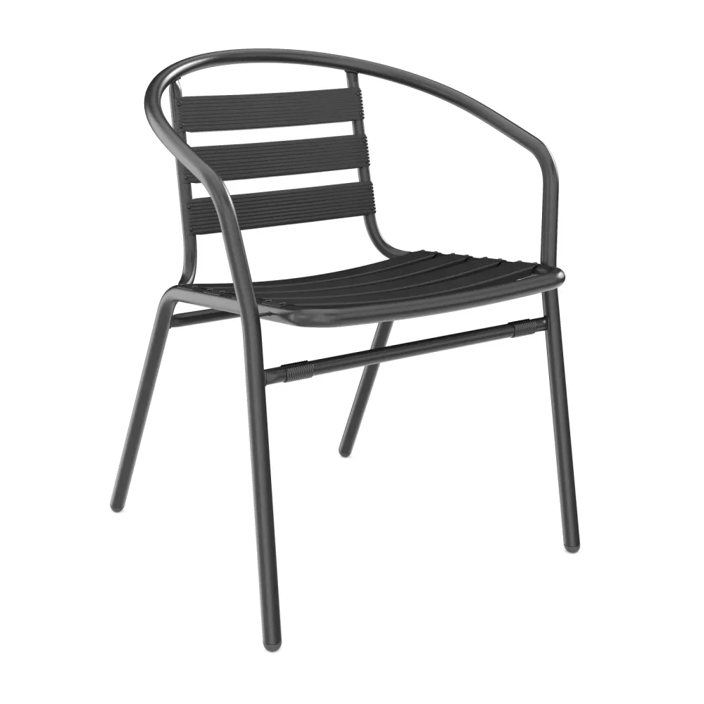 Gartenstuhl NOA Aluminium schwarz