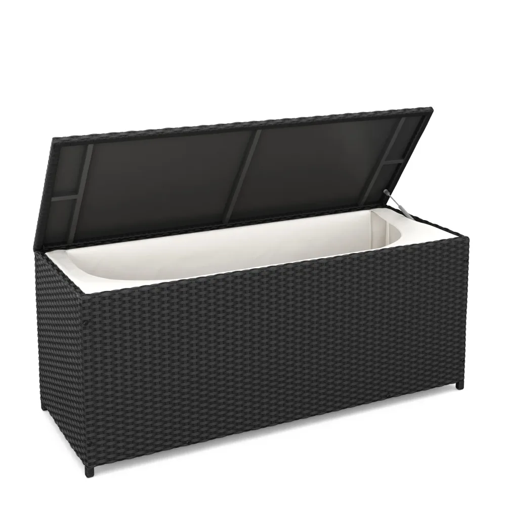 Kissenbox MILA 115 x 48 x 52 cm schwarz