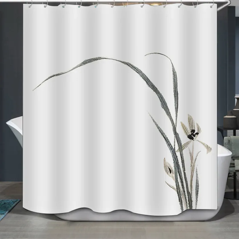 Duschvorhang 180 x 200 cm Blume
