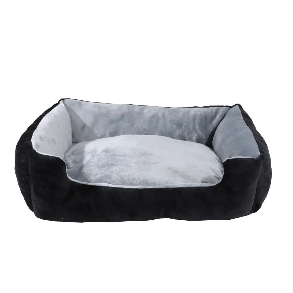 Hundebett Katzenbett NERO M schwarz/grau