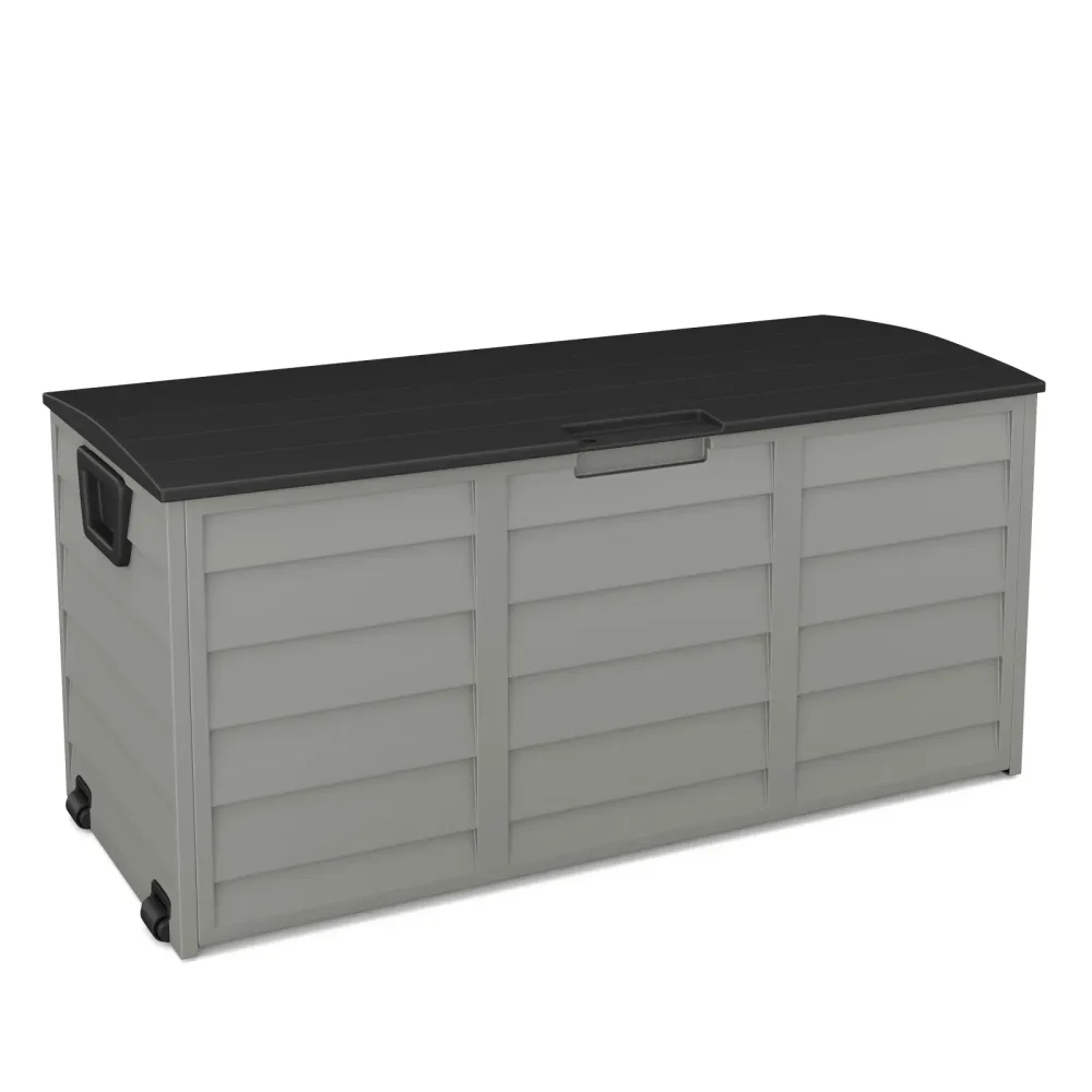 Kissenbox Gartenbox schwarz/grau