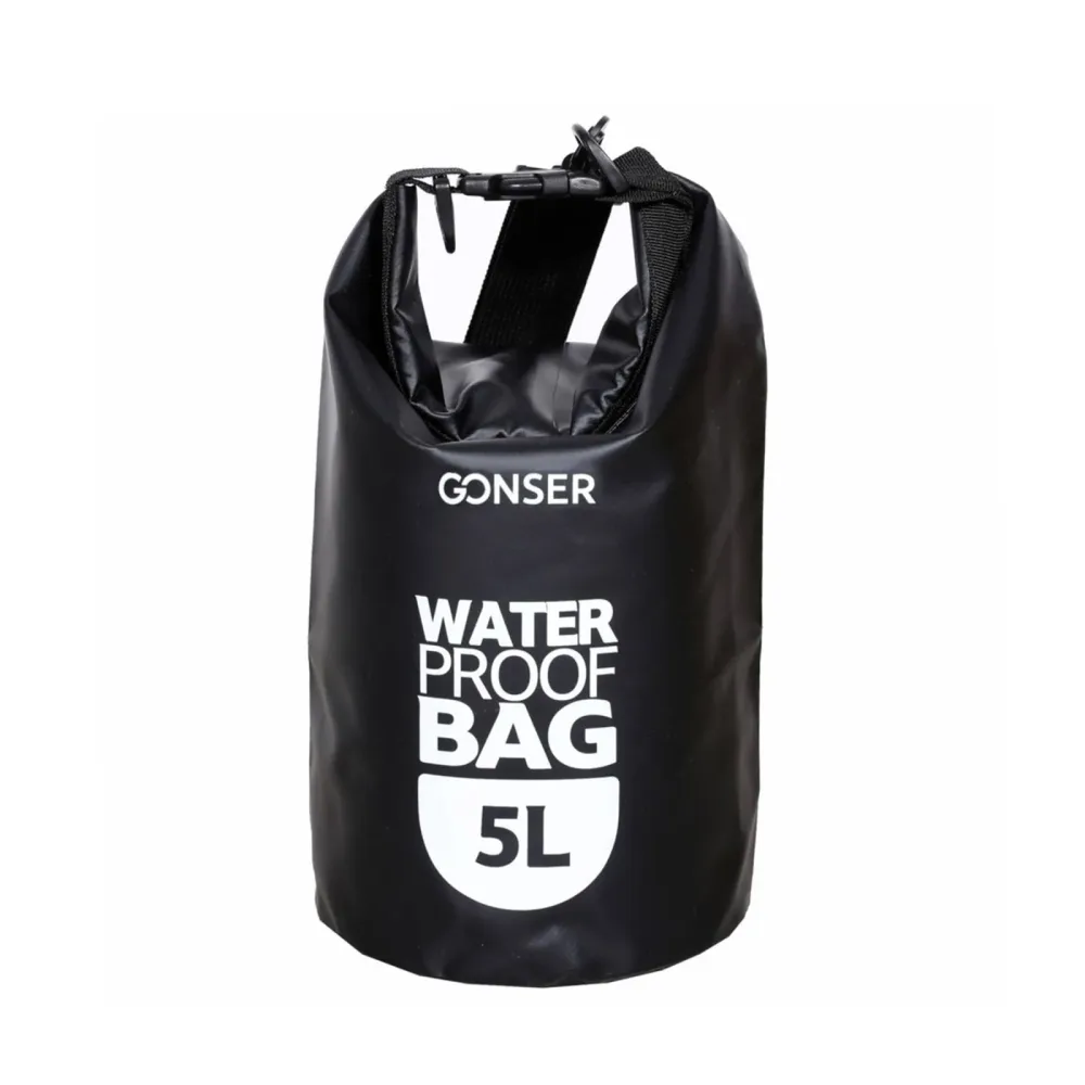 Dry Bag Tasche wasserdicht schwarz 5L