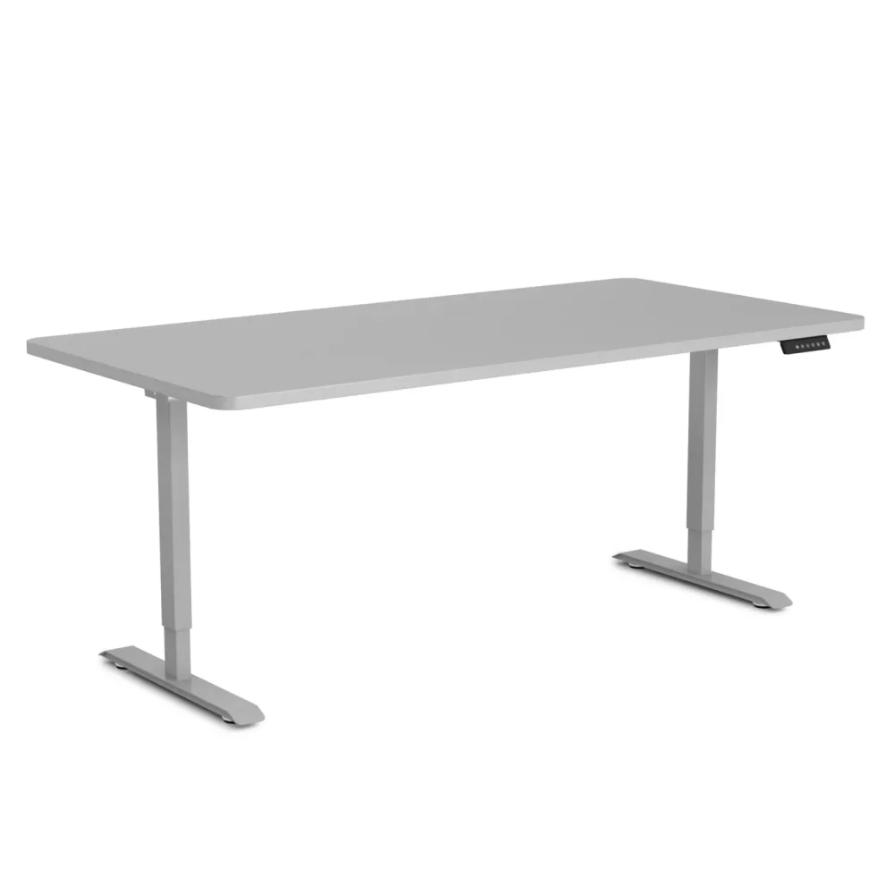 Stehpult elektrisch PREMIUM grau 160 x 80 cm