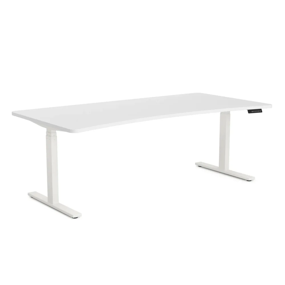 Stehpult elektrisch PREMIUM weiss 200 x 92 cm