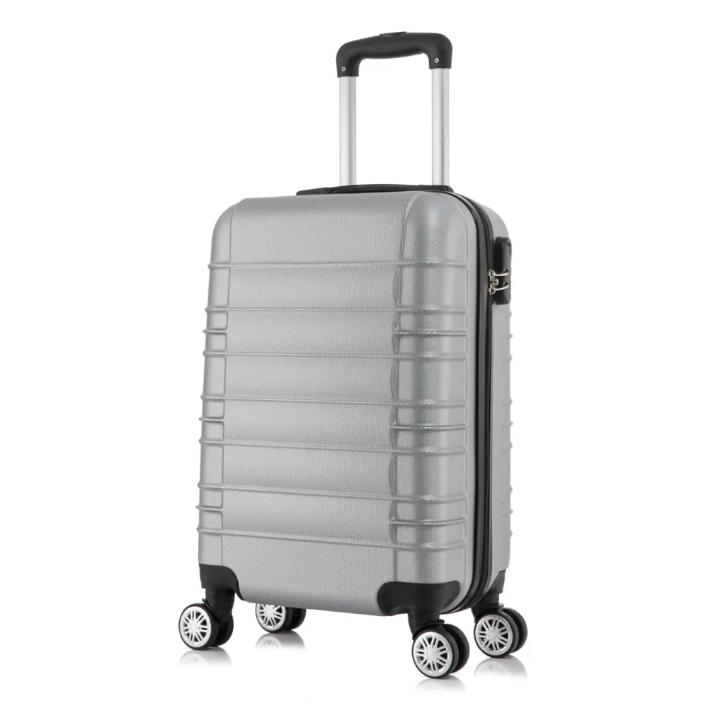Reisekoffer Hartschalenkoffer AVA Grösse L silber