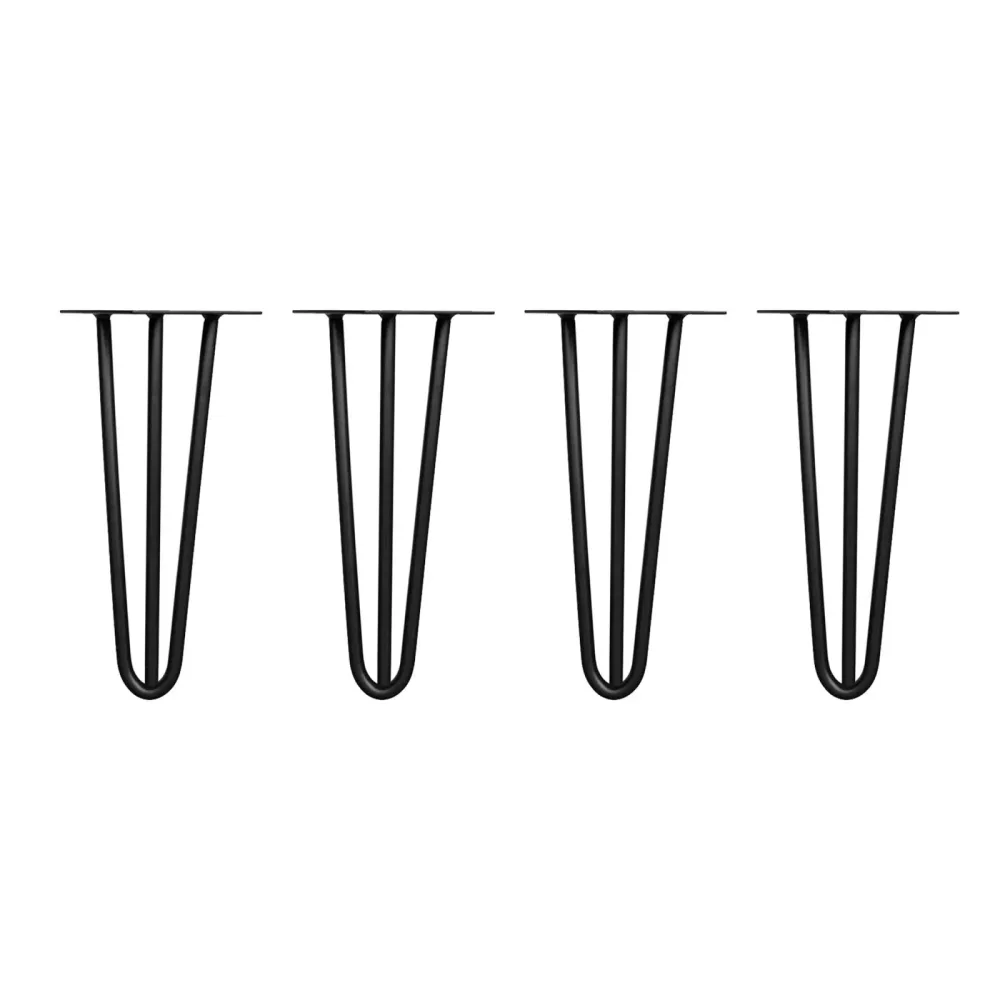 Tischbeine Hairpin schwarz 30 cm