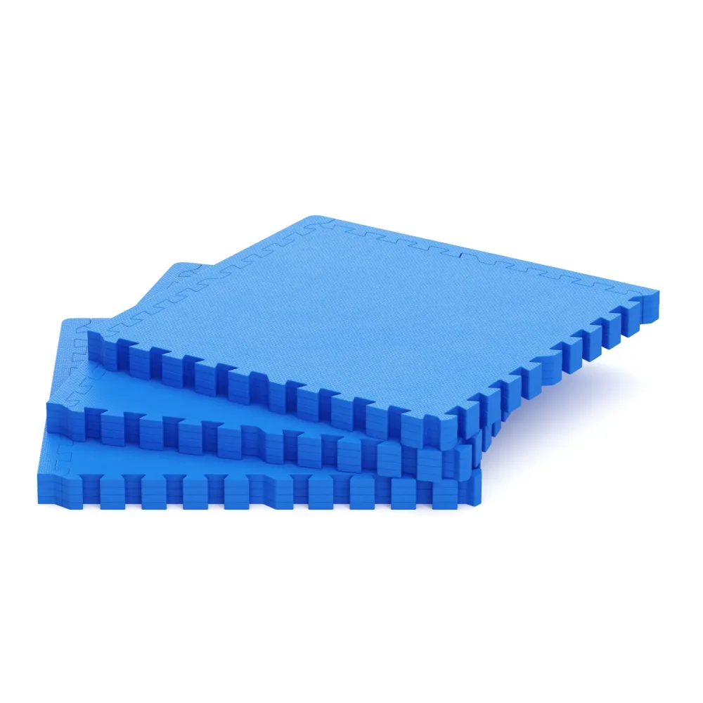 Bodenschutzmatte 61 x 61 cm 12er Set blau