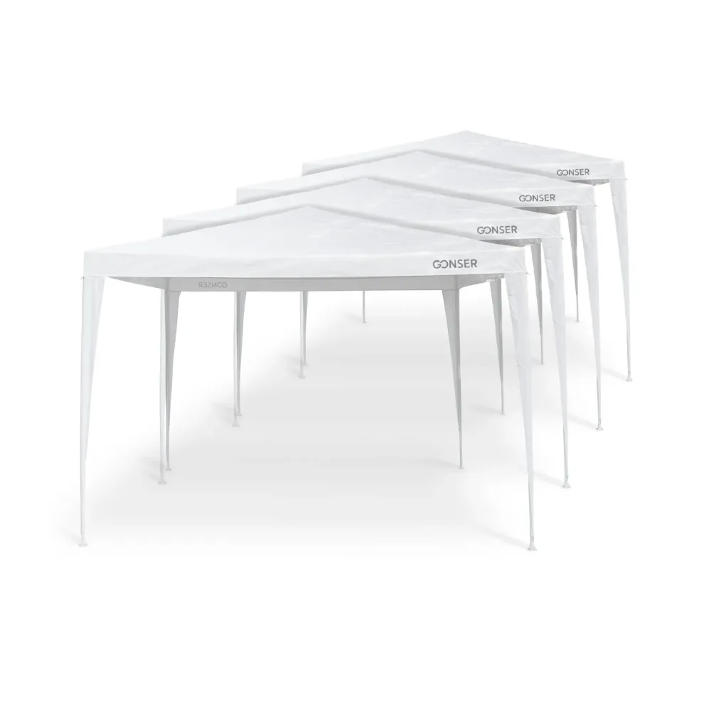 Pavillon JARA 3 x 3 m weiss 4er Set