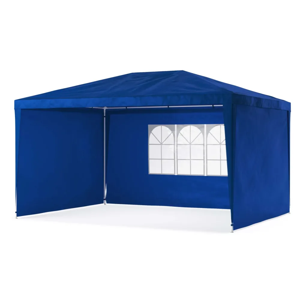 Pavillon NELLE 4 x 3 m blau inkl. 4 Seitenwände