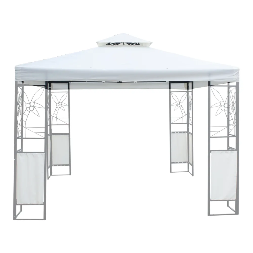 Dach Gartenpavillon HOWEA 3 x 3 m weiss
