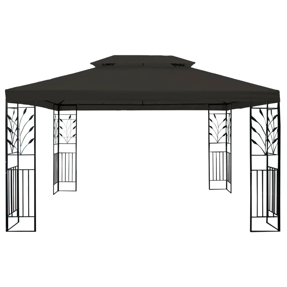 Gartenpavillon LAVEN 4 x 3 m anthrazit