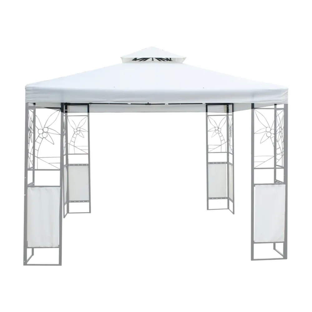Dach Gartenpavillon LAVEN 4 x 3 m beige
