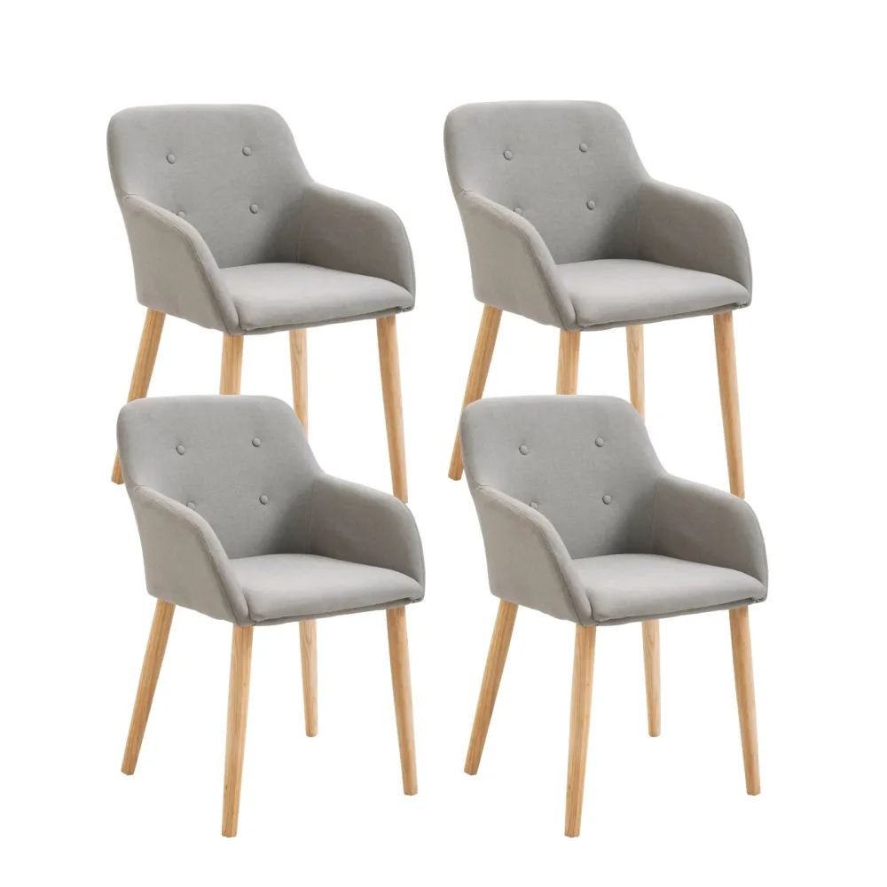 Esszimmerstuhl FABIO 4er Set beige