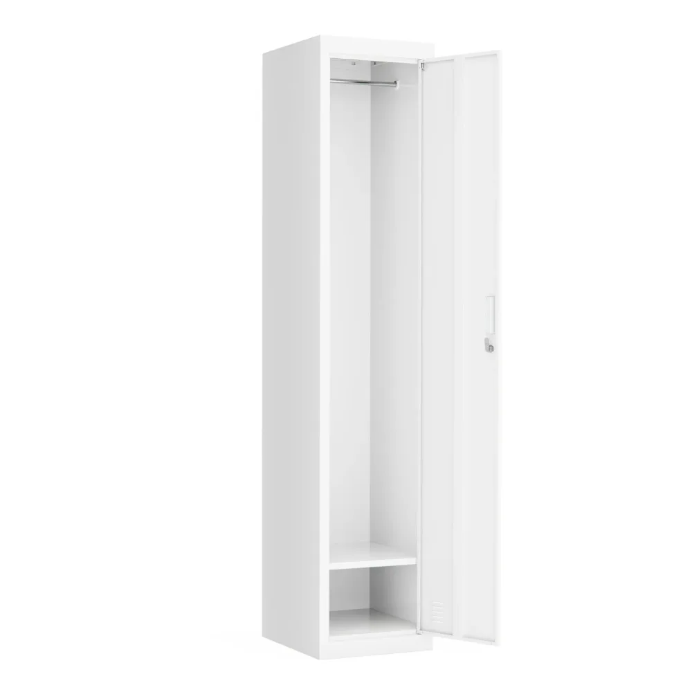 Garderobe Spind 1 Türe 38 x 185 cm weiss