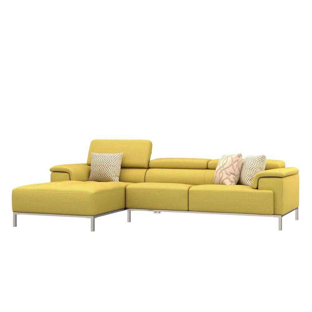 Ecksofa JANA links gelb