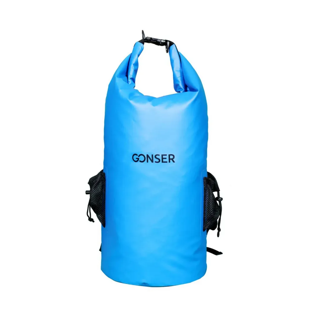 Dry Bag Rucksack wasserdicht blau 40L