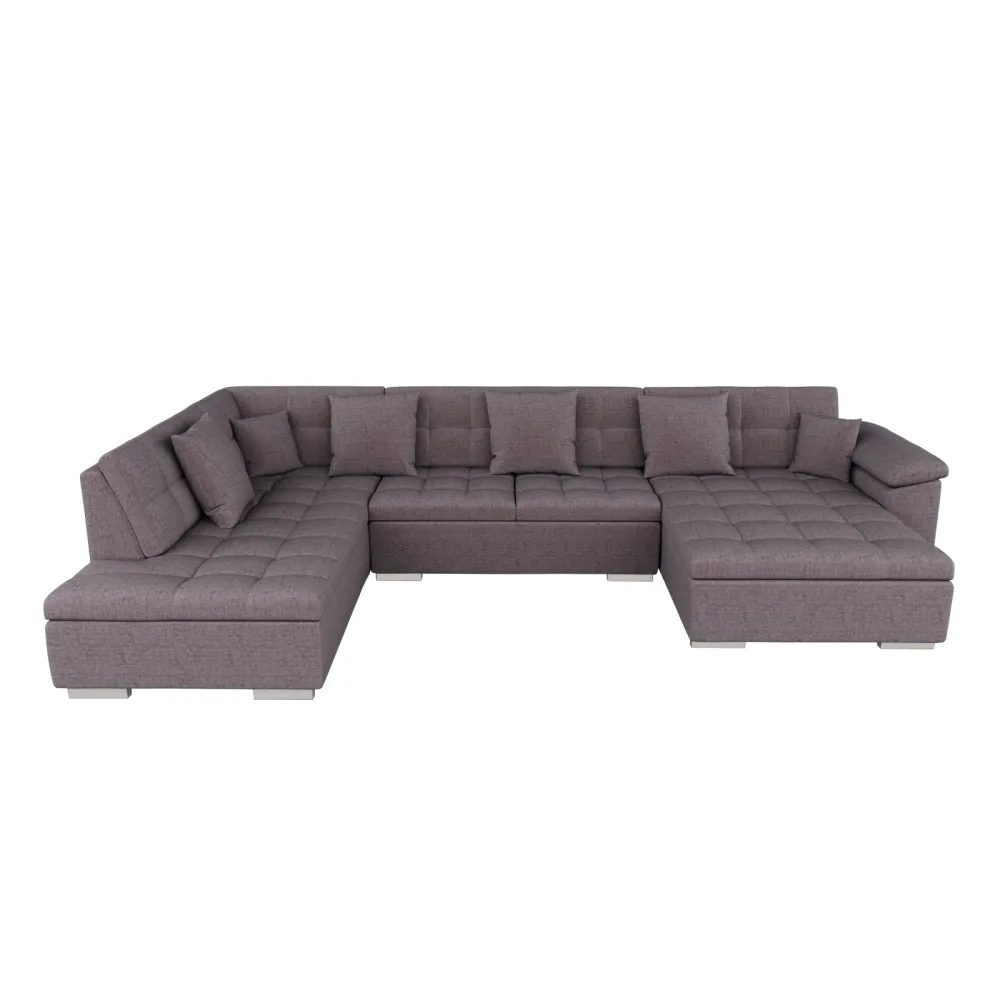 Ecksofa ARIA rechts taupe